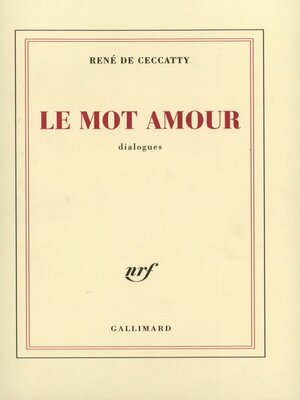 cover image of Le mot amour